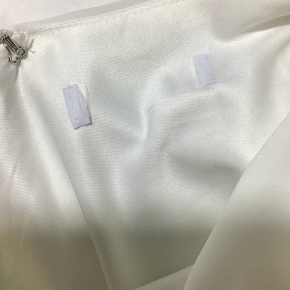 LULU'S XL White Thoughts of Hue Sleeveless Surplice Side Slit Dress NEW B150 - Picture 8 of 10